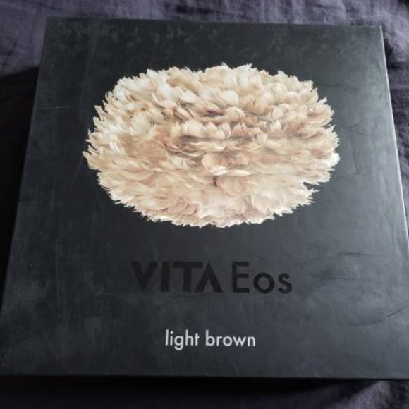 VITA feather lampshade brown pink - Picture 2 of 3